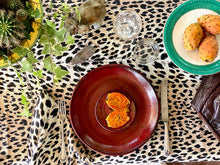 Load image into Gallery viewer, Maximalist Leopard print pure cotton 6/8 pax rectangular tablecloth - Pre order now