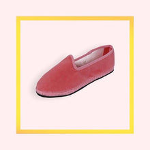 Load image into Gallery viewer, Velvet Venetian Furlane Slippers with Handbroidered Initials - 1 pair with a minimum order of 30 - Pre order now