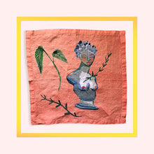 Load image into Gallery viewer, Hand drawn Renaissance linen napkins created especially for Design Anarchy by Gabriella Picone - 1 item with a minimum order of 20 pieces -  Pre order now