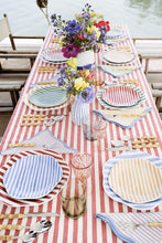 Load image into Gallery viewer, THE BURANO COLLECTION 1 striped tablecloth with piping - Pre Order Now