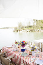 Load image into Gallery viewer, THE BURANO COLLECTION 1 striped tablecloth with piping - Pre Order Now