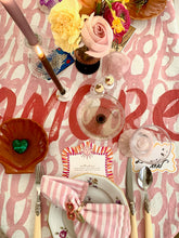 Load image into Gallery viewer, Hand drawn AMORE linen napkins created especially for Design Anarchy - 1 item with a minimum order of 20 pieces - Pre order now