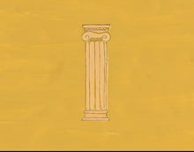 Load image into Gallery viewer, Hand drawn Ancient Ruins linen napkins created especially for Design Anarchy - 1 item with a minimum order of 20 pieces - Pre order now