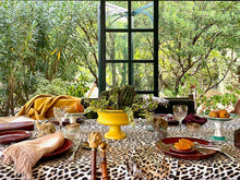 Load image into Gallery viewer, Maximalist Leopard print pure cotton 6/8 pax rectangular tablecloth  - Ready to ship

